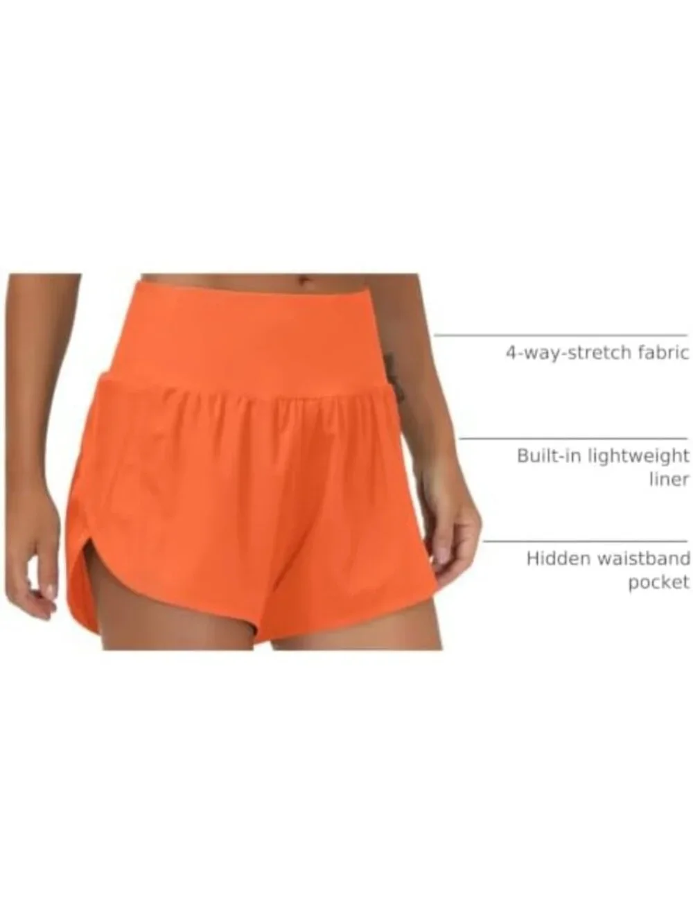 High Waisted Quick Dry Running Shorts for Women | Workout & Fitness Activewear